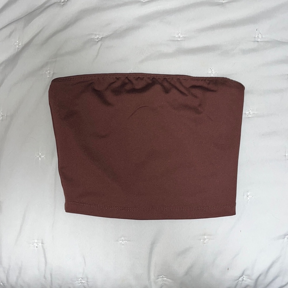 Brown tube top
